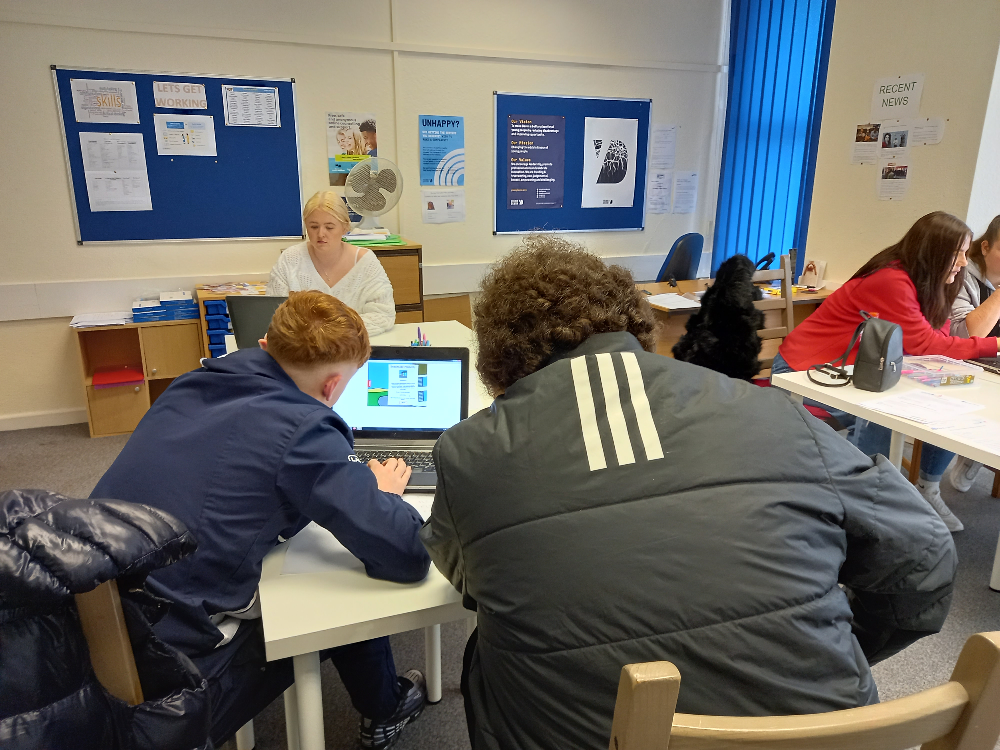 people working together