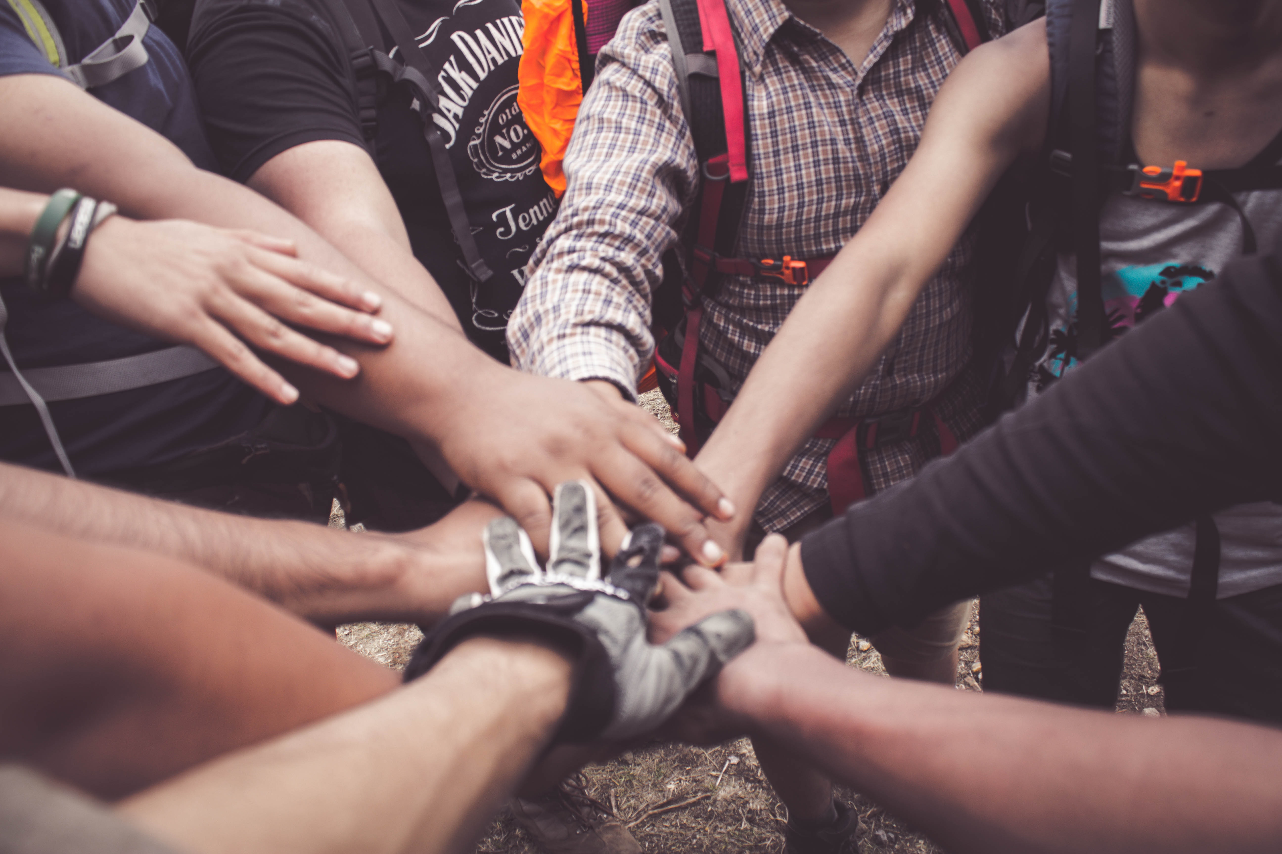 hands together